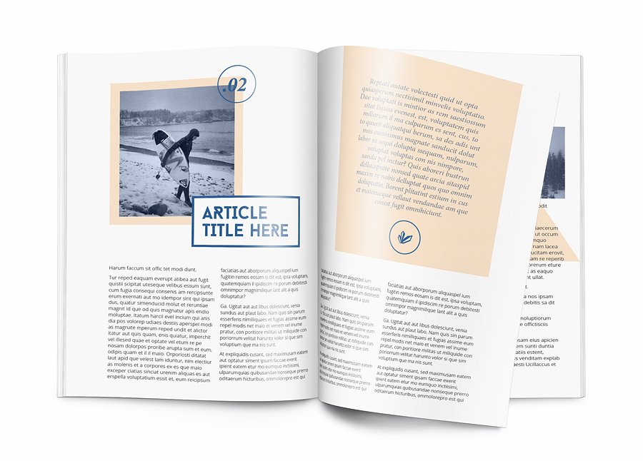 Magazine template - A4 - Indes
