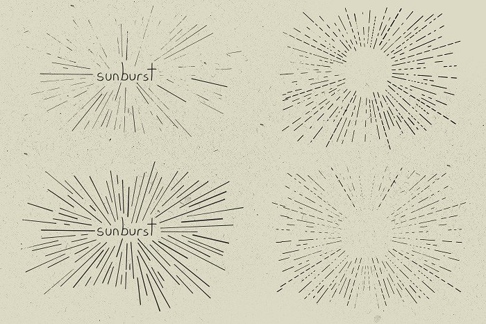 12 Handmade Sunbursts