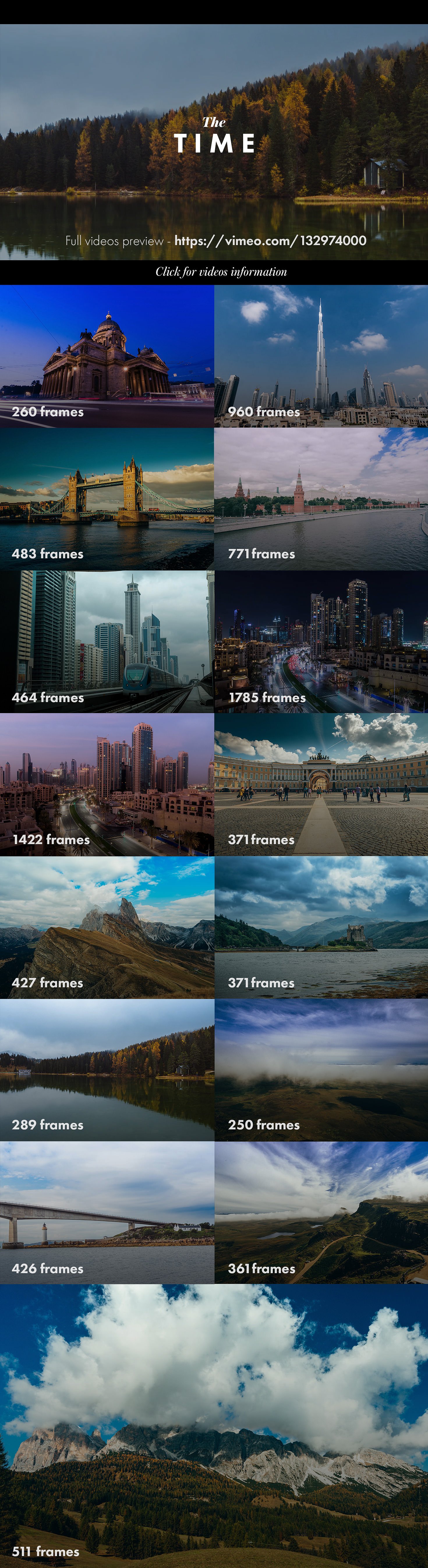 自然和城市建筑照片拍摄The Time - timelaps