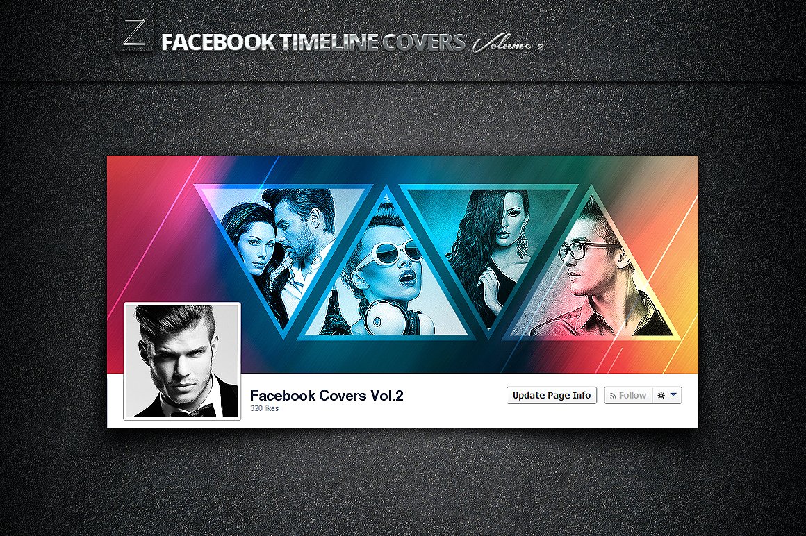 封面PSD模板设计素材Facebook Covers Vol