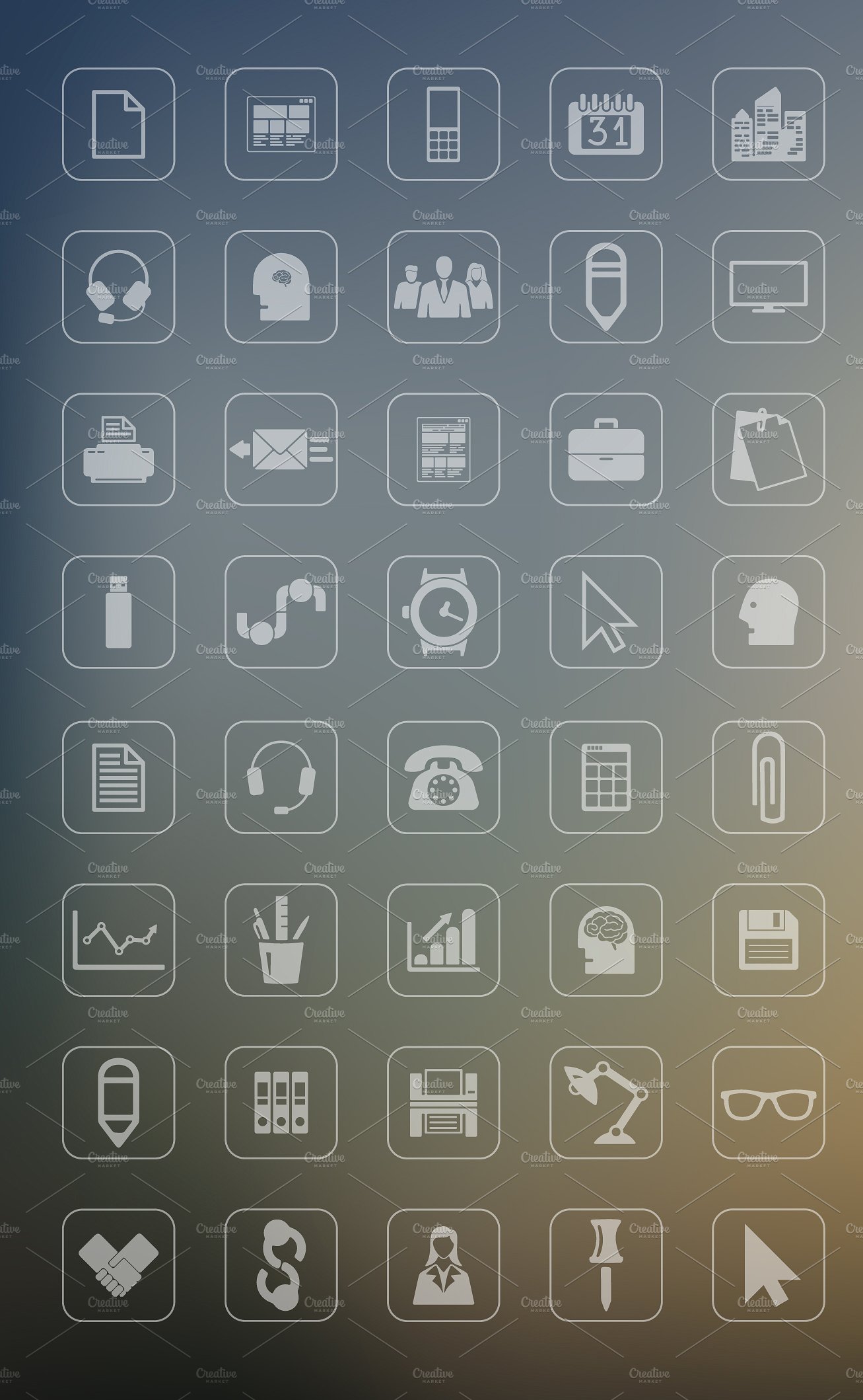 商务上班图标矢量素材88 OFFICE icons #200