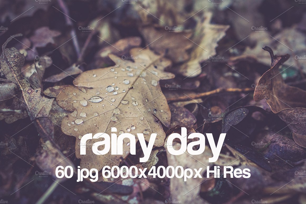 户外自然高清照片设计素材Rainy day photo pa
