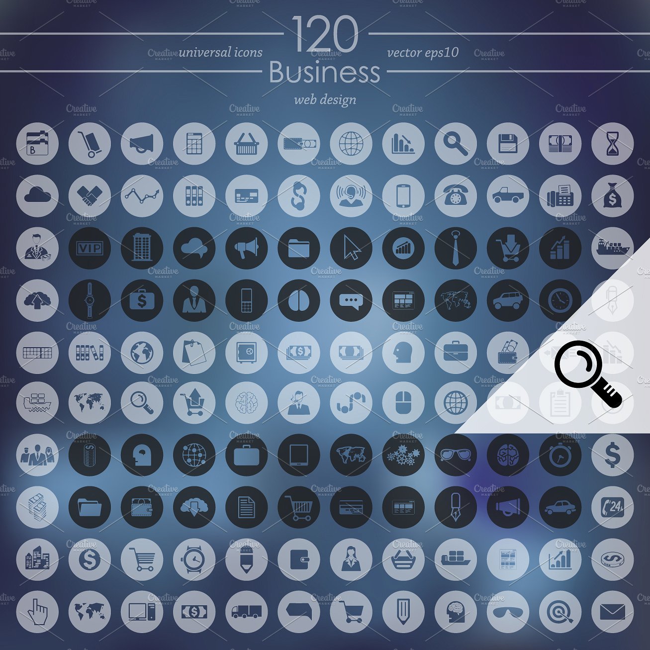 商务商业图标设计素材120 BUSINESS icons #