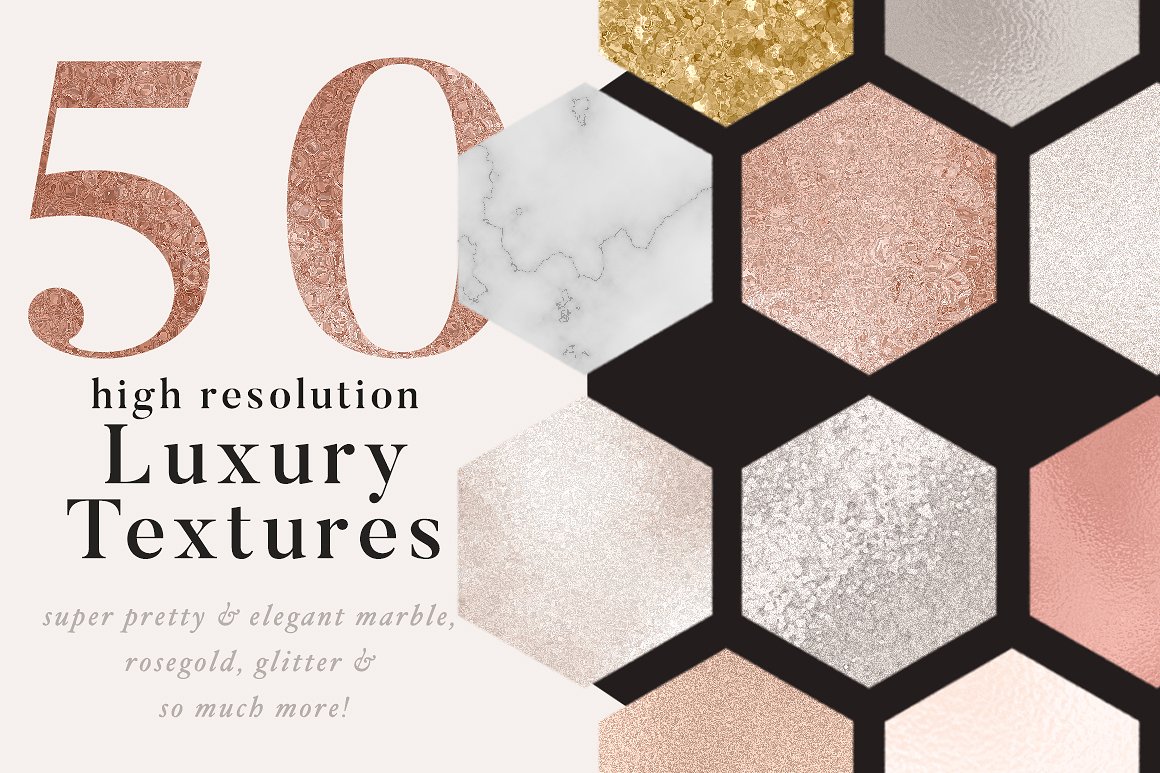 50个奢华的金色和大理石纹理素材合集包 luxury gol