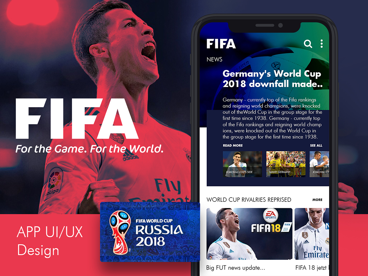 FIFA World Cup 2018世界杯概念App Co