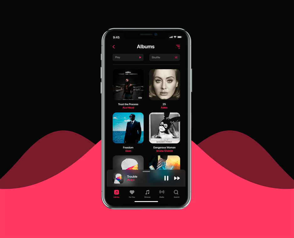 Apple Music iOS Concept 二次设计源文