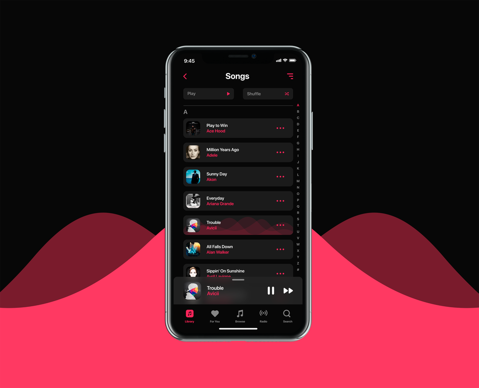 Apple Music iOS Concept 二次设计源文