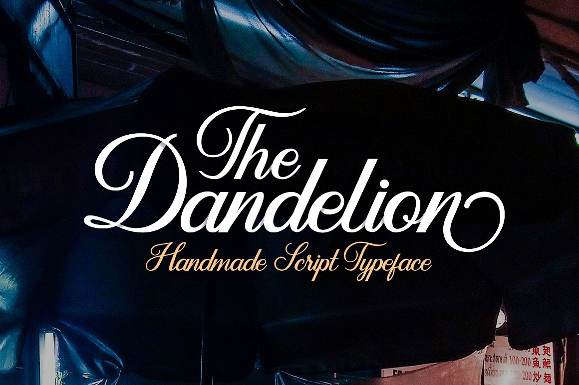 漂亮优雅的手写英文字体 Dandelion #1962548