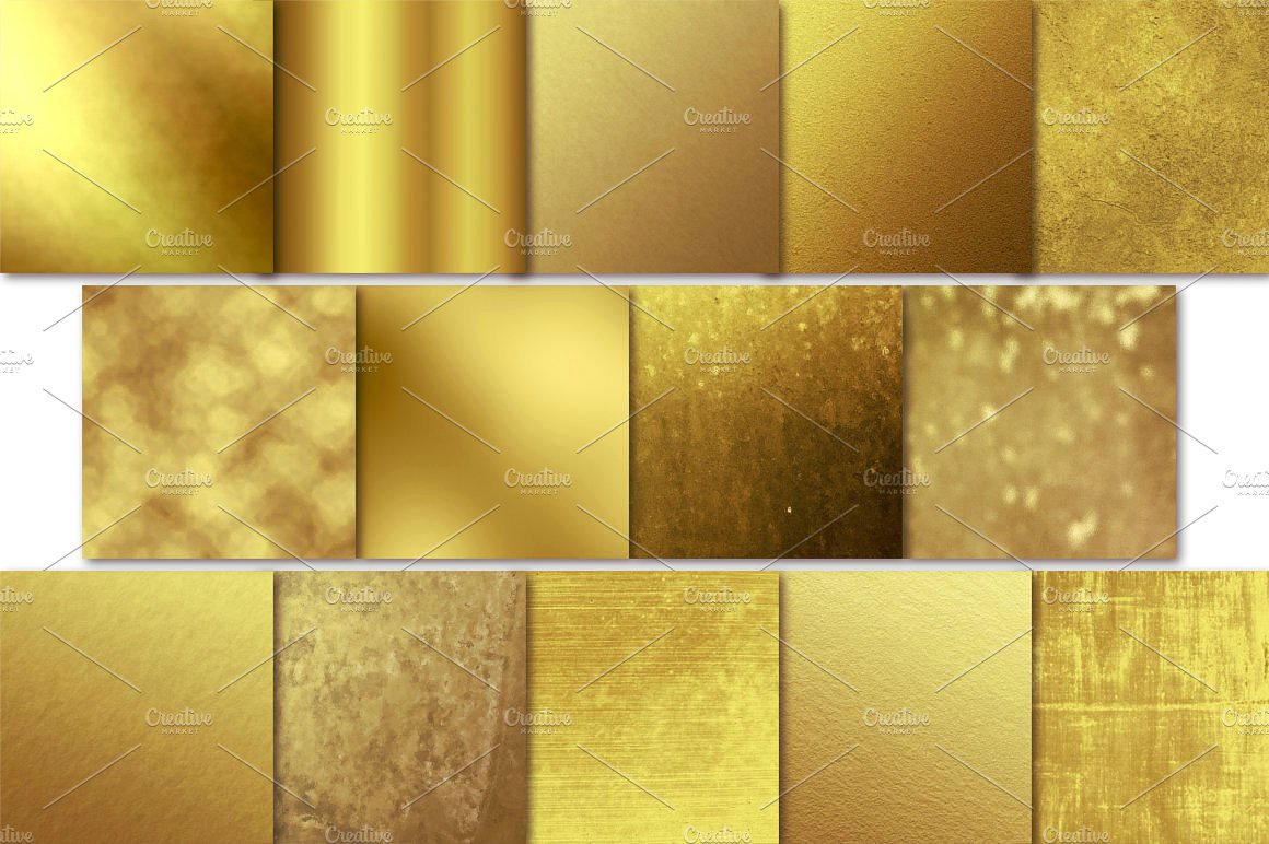 奢华金色背景设计素材28 Gold Foil Texture