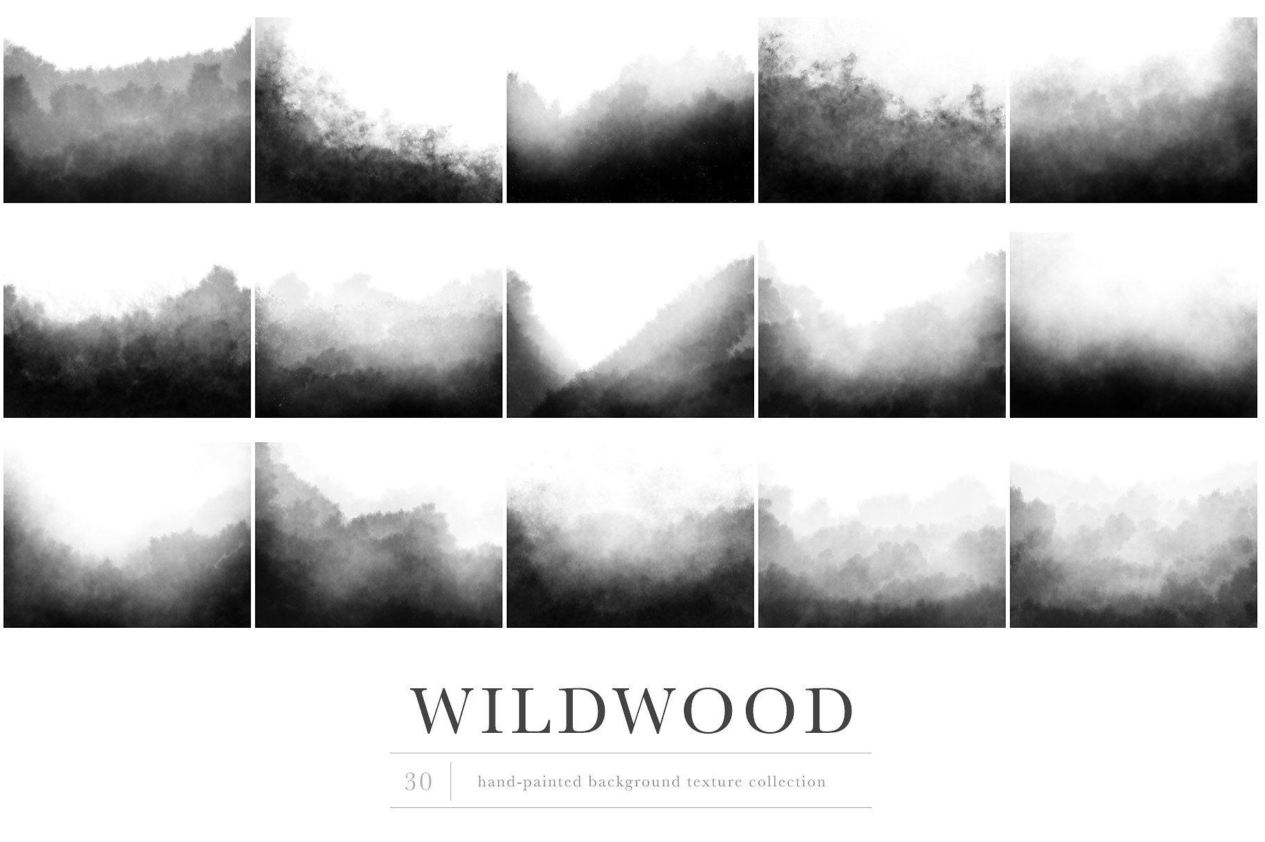 手绘水彩烟雾设计背景Wildwood Texture Col