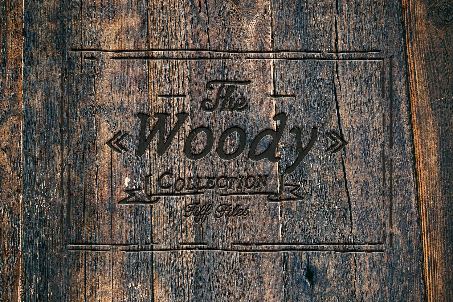 复古木板纹理设计素材The Woody Collection