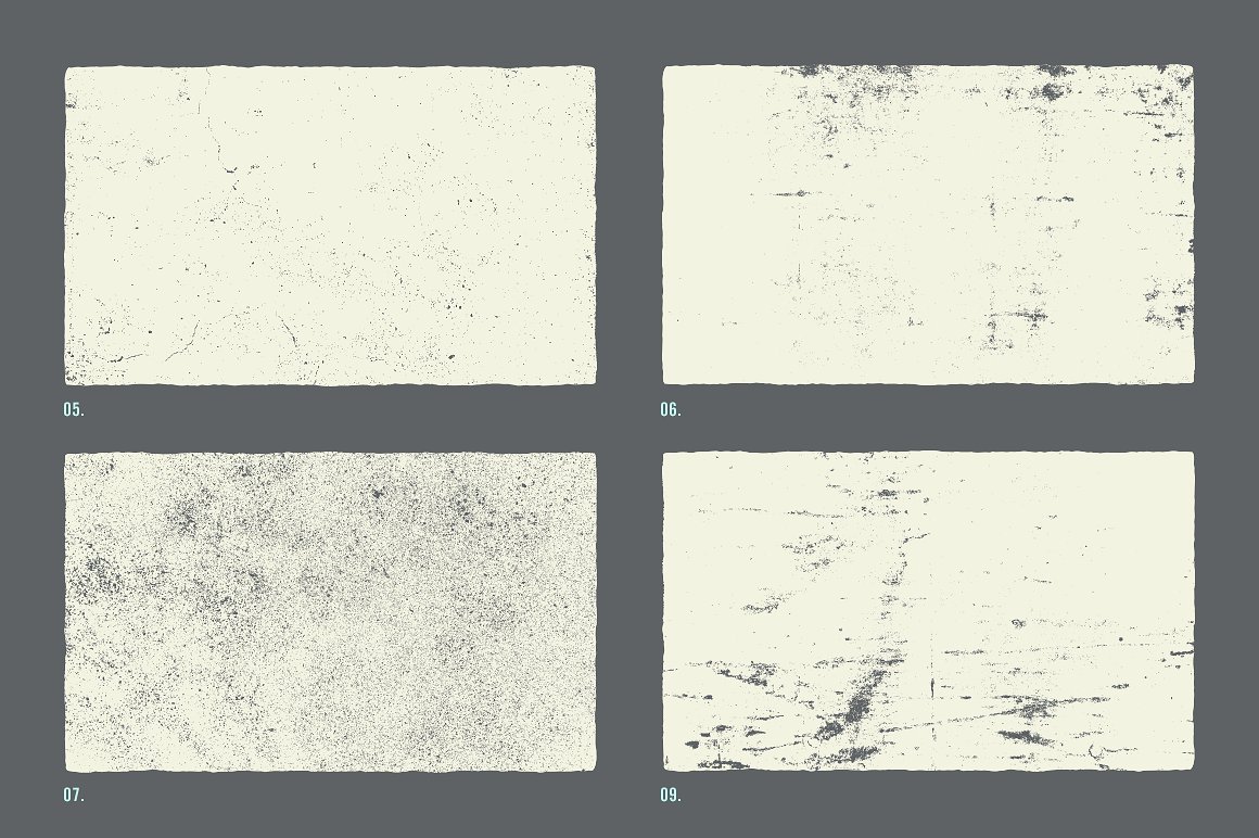 手绘墨迹复古纹理设计背景Cement Textures #3