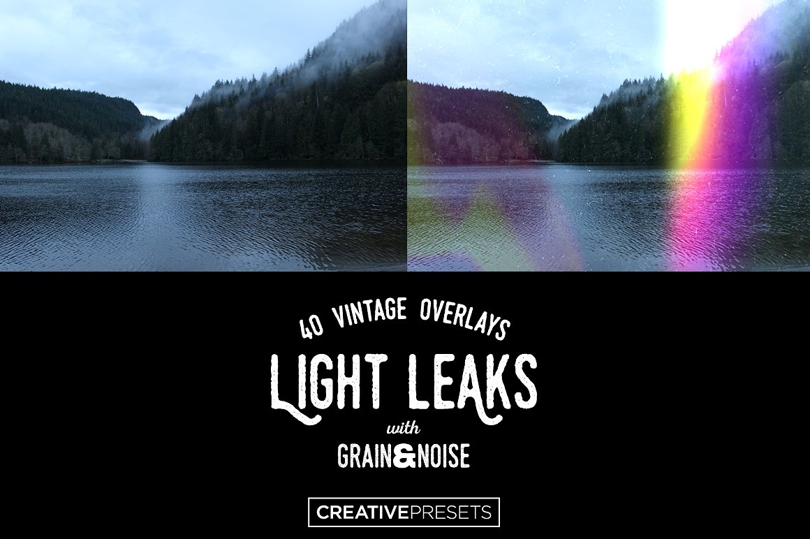 漏光设计素材Light Leaks Overlays #35
