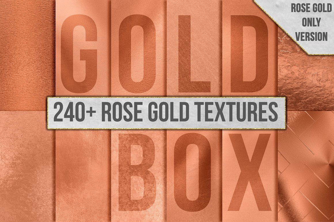 金箔图案设计素材240 Rose Gold Foil Tex