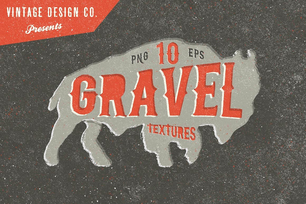 复古砾石纹理设计素材10 Gravel Textures
