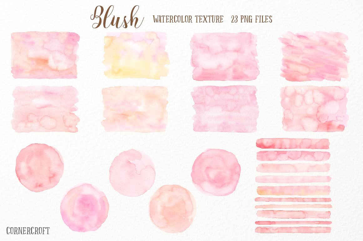 粉红色水彩素材设计素材Watercolor Texture