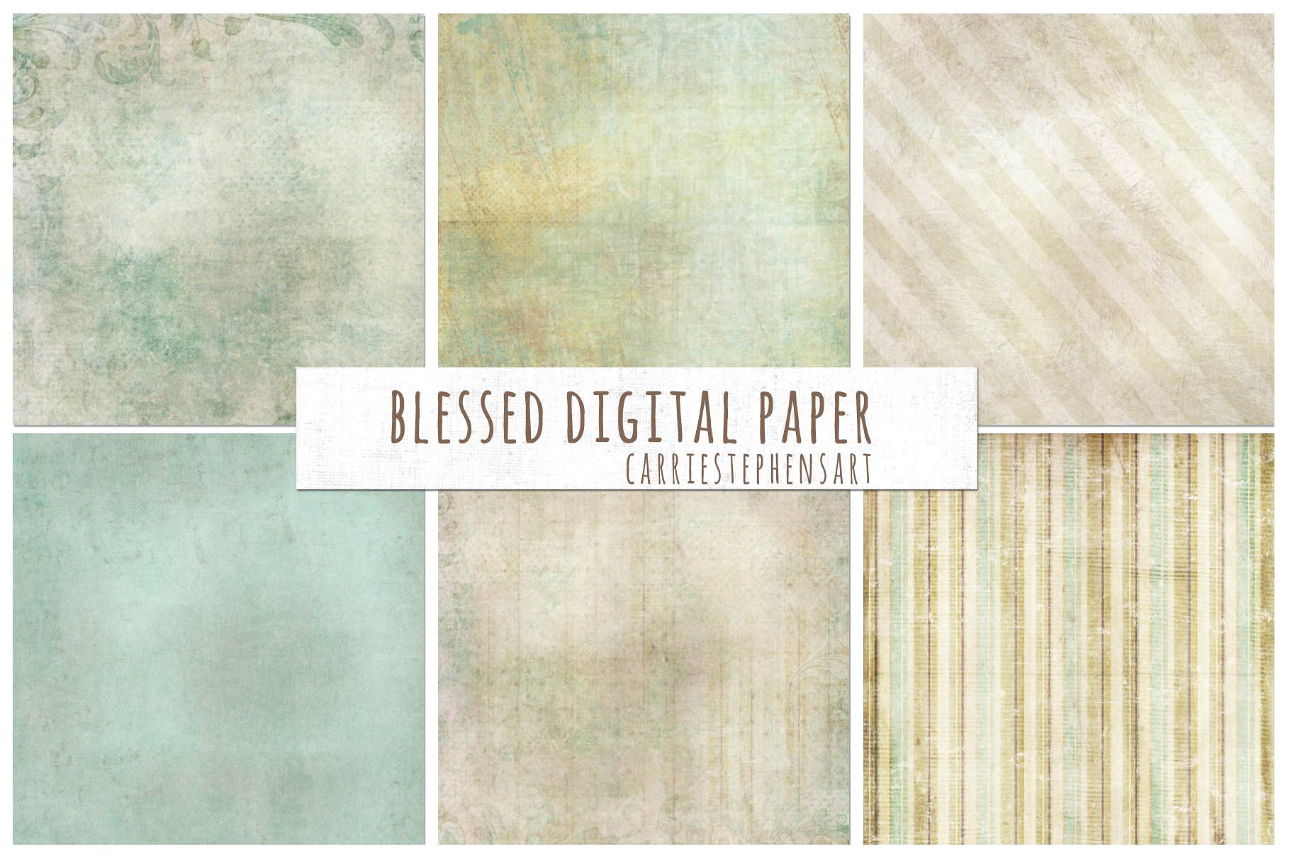 复古纸张设计背景Blessed Digital Paper