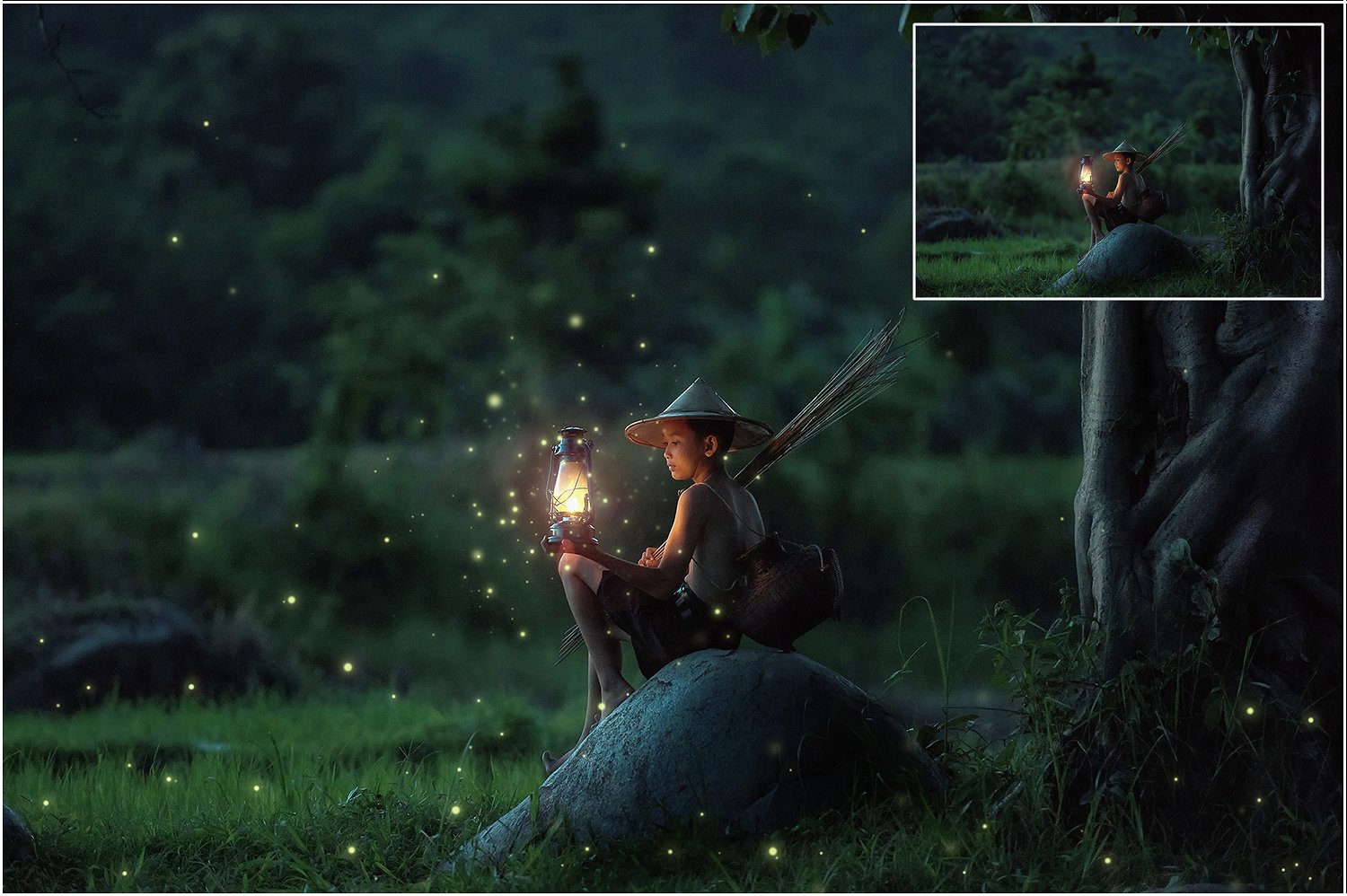 萤火虫覆盖设计素材5K Fireflies Overlays