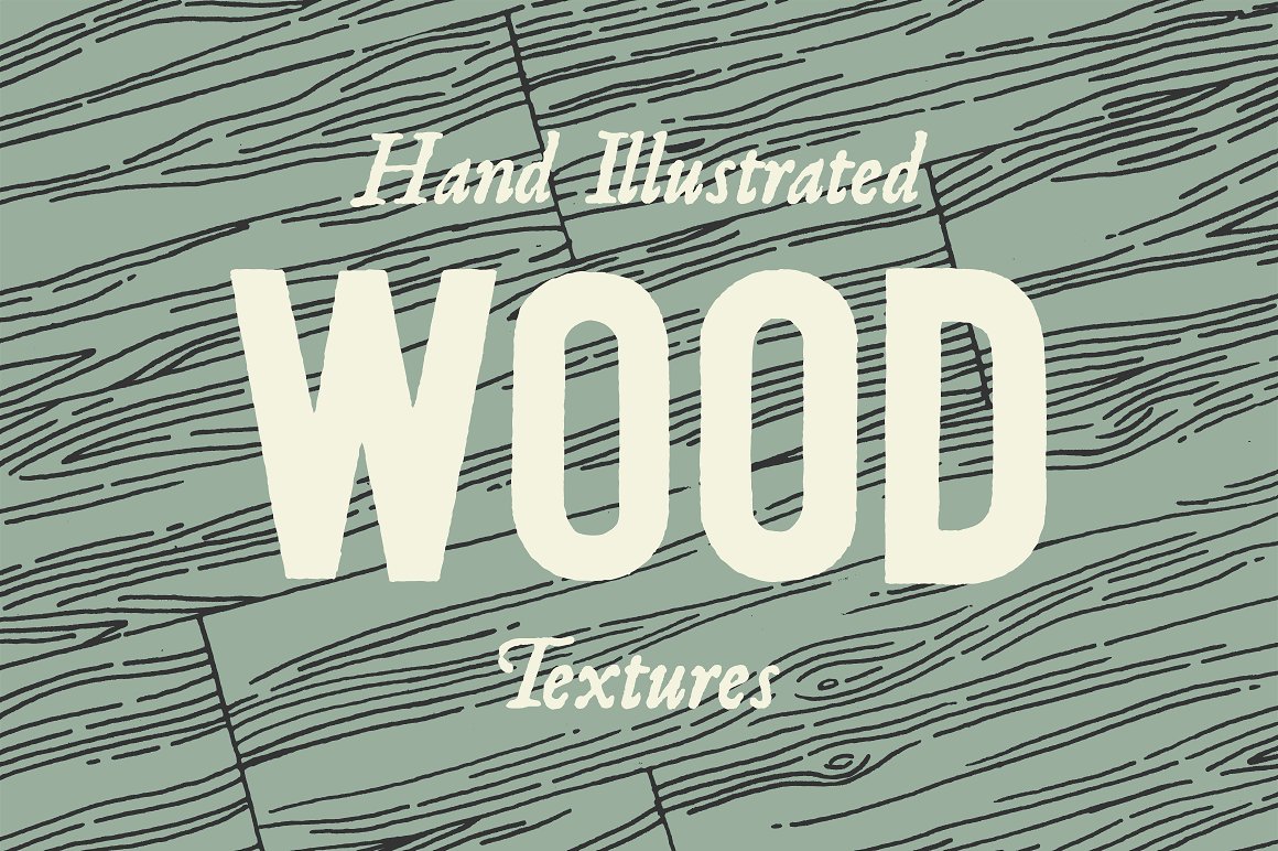 手绘木纹设计背景3 Wood Line Patterns -