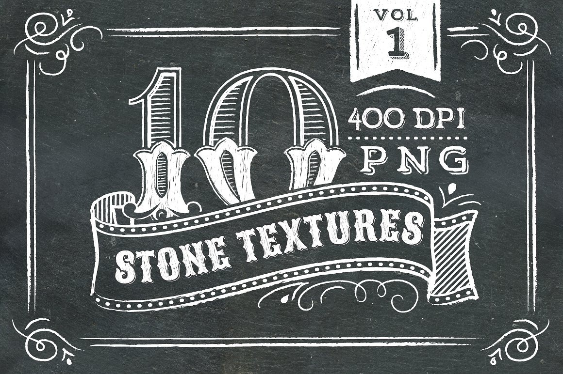 石材纹理设计背景10 Stone Textures - Vo