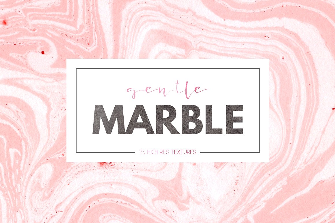 大理石纹理设计素材25 Gentle Marble Text
