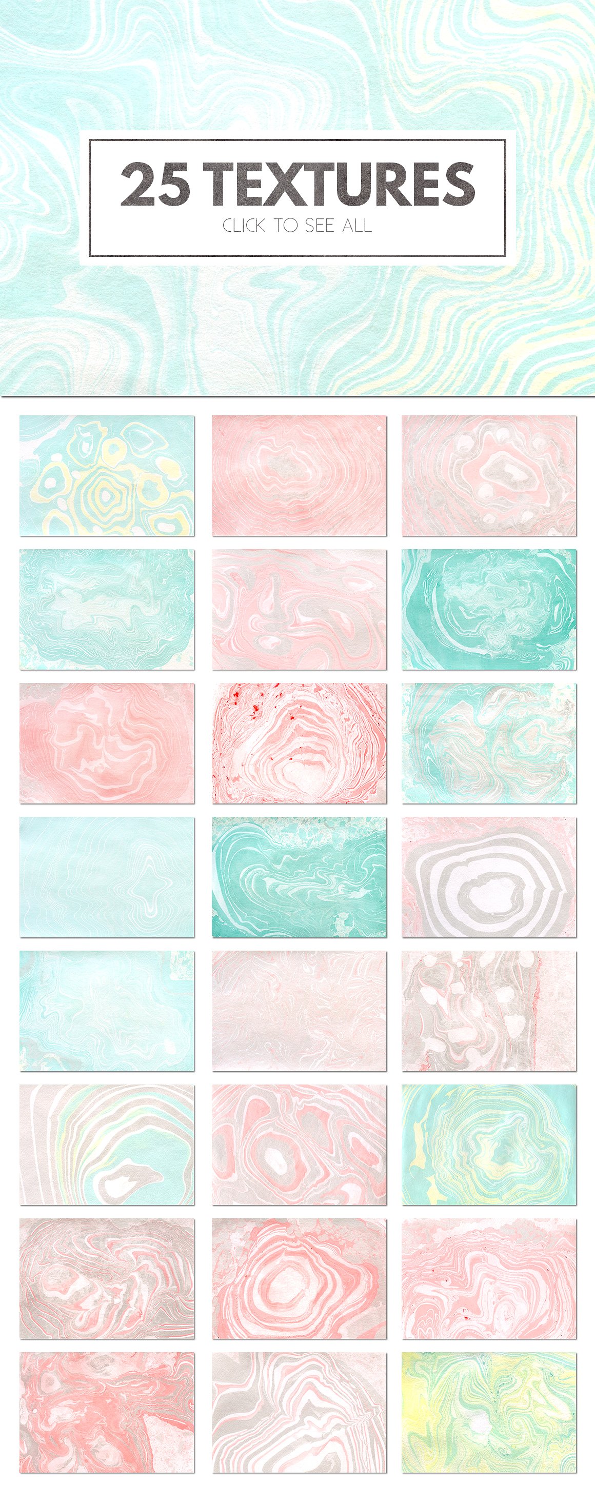 抽象艺术油彩纹理设计素材25 Gentle Marble T