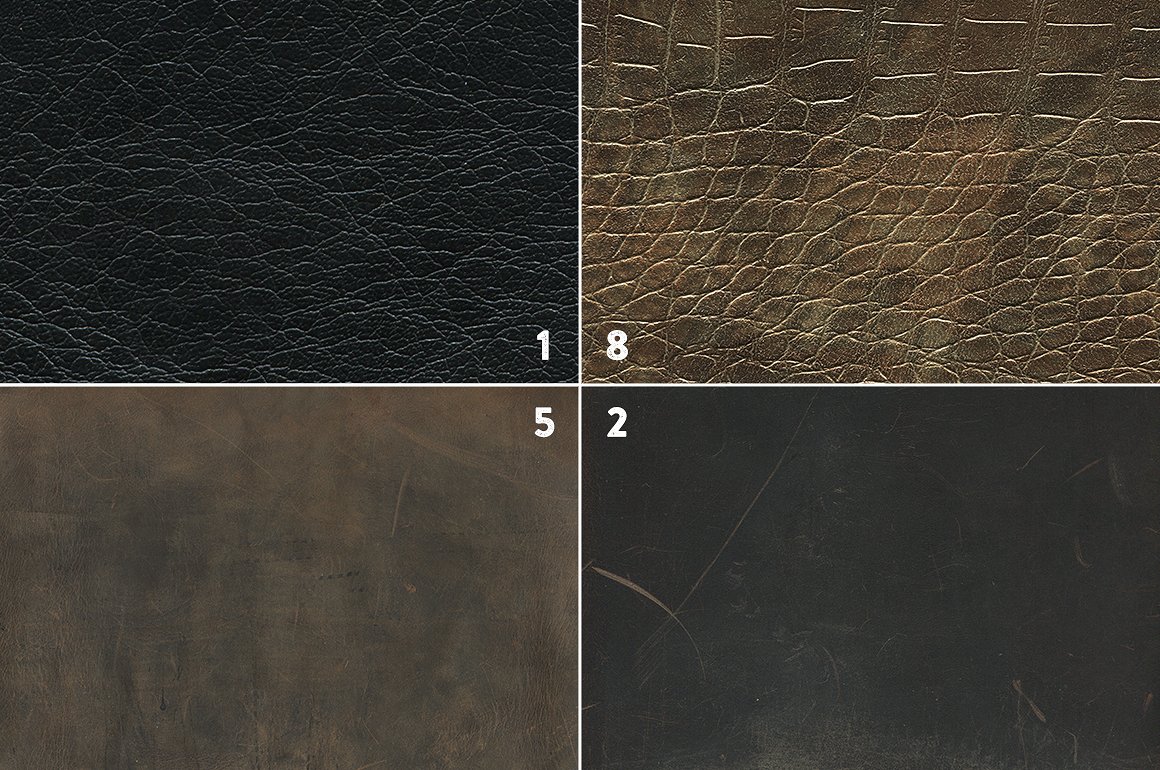 皮革背景设计素材10 Leather Textures -