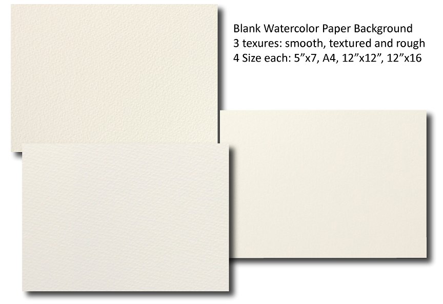 空白的水彩纸设计背景Blank Watercolor Pap