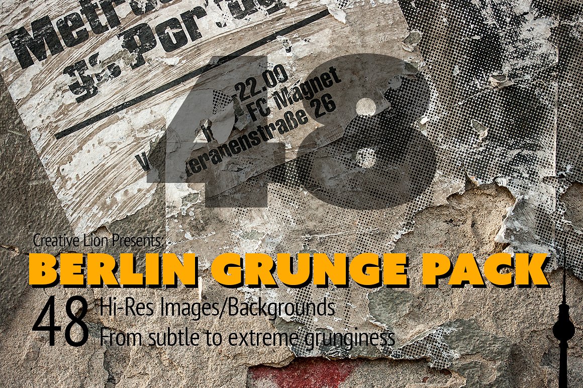 48张自然有机素材包Berlin Grunge Pack I
