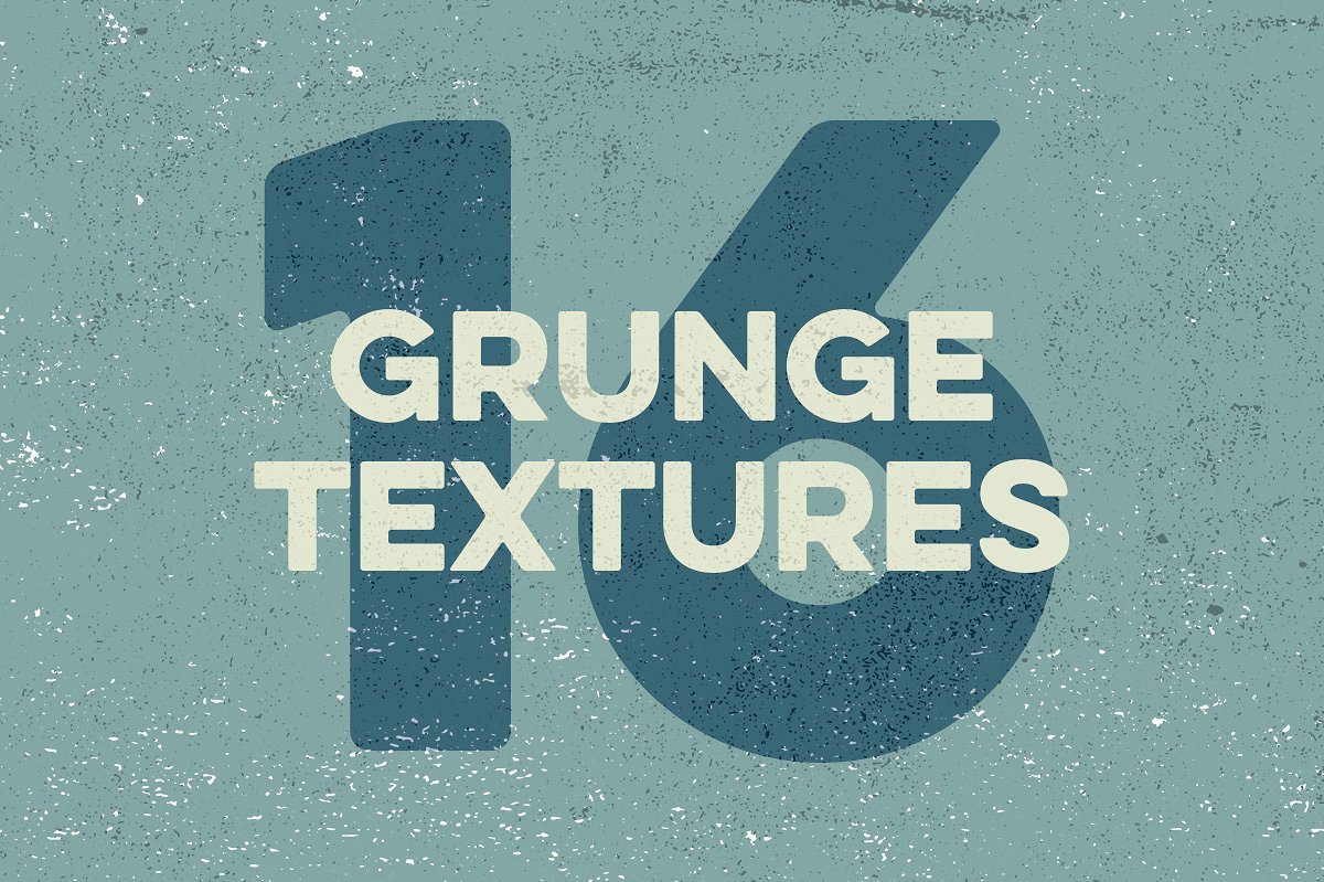 复古纹理设计素材16 Grunge Textures