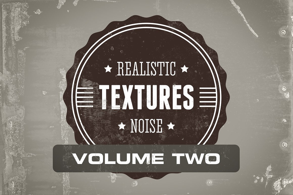 复古噪声纹理设计素材Realistic Noise Text