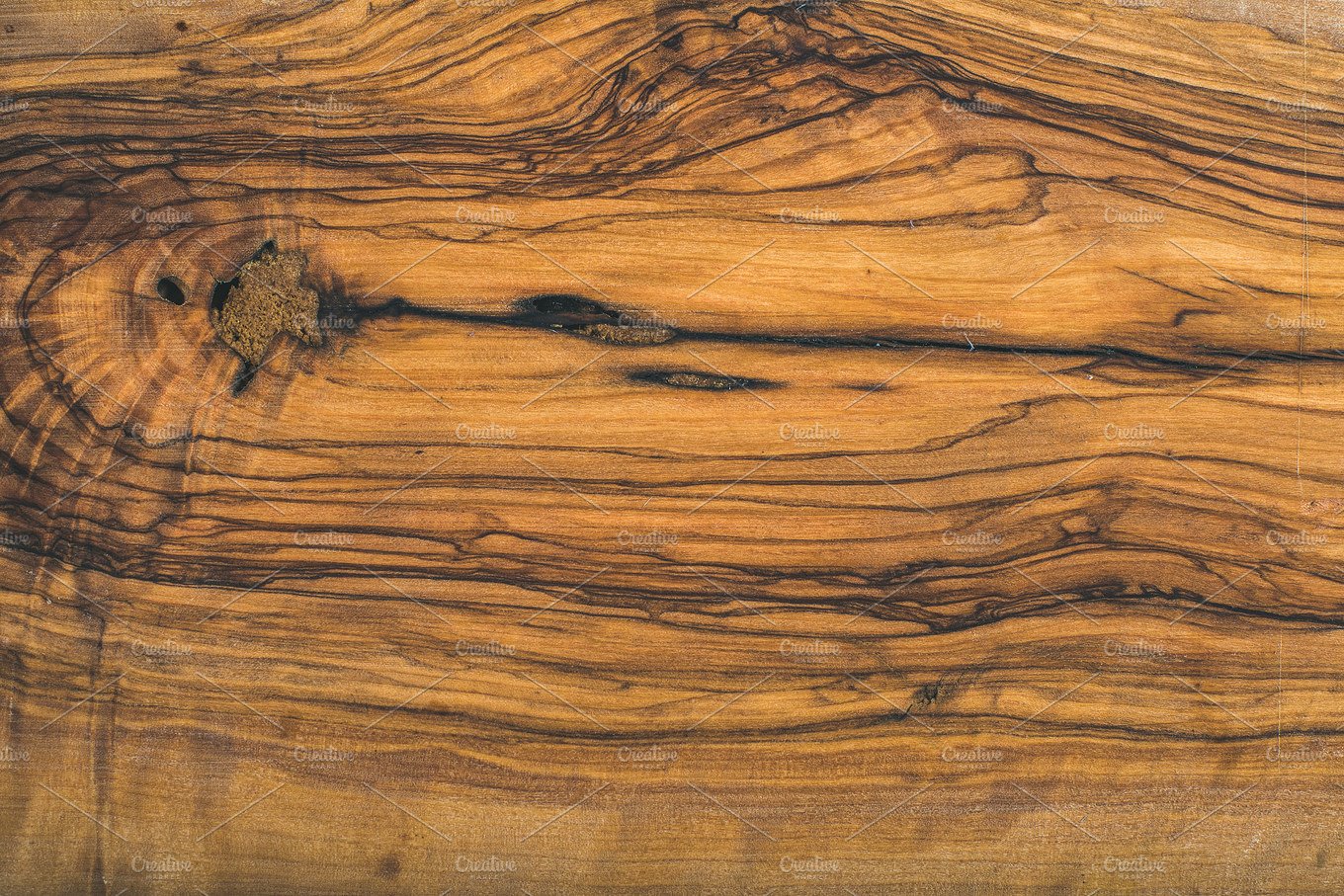 复古棕色木纹设计背景Old olive wood slab
