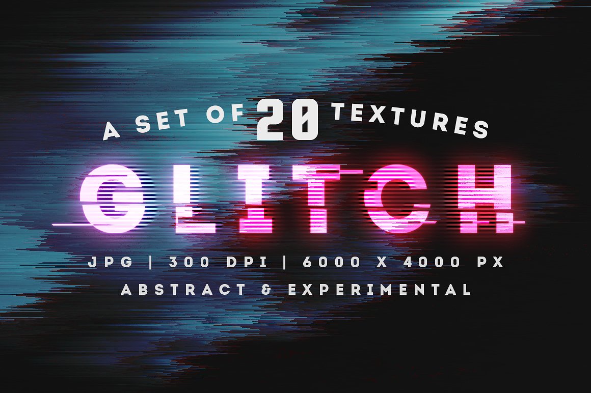 抽象艺术故障纹理设计素材Abstract glitch ba