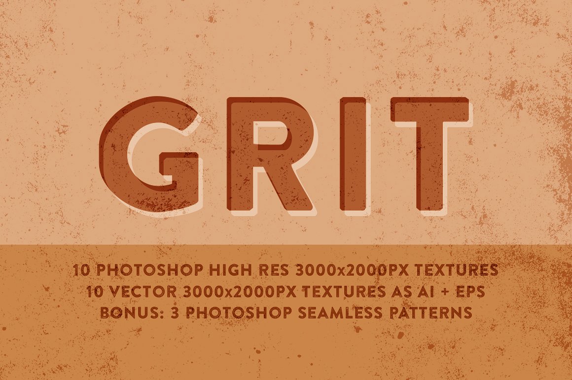 墨迹图案设计素材Grit Textures Patterns