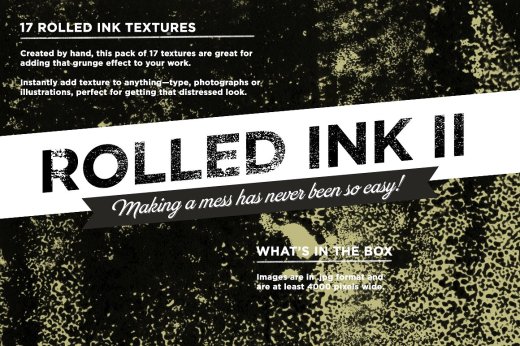 墨迹图案设计素材Rolled ink textures II