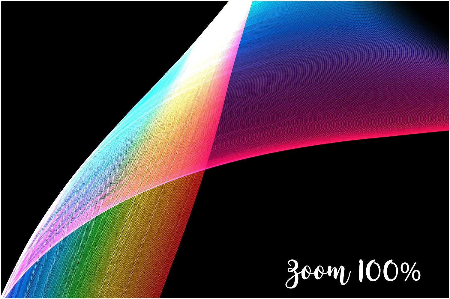 彩虹色调丝网设计素材5K Rainbow Soft Line