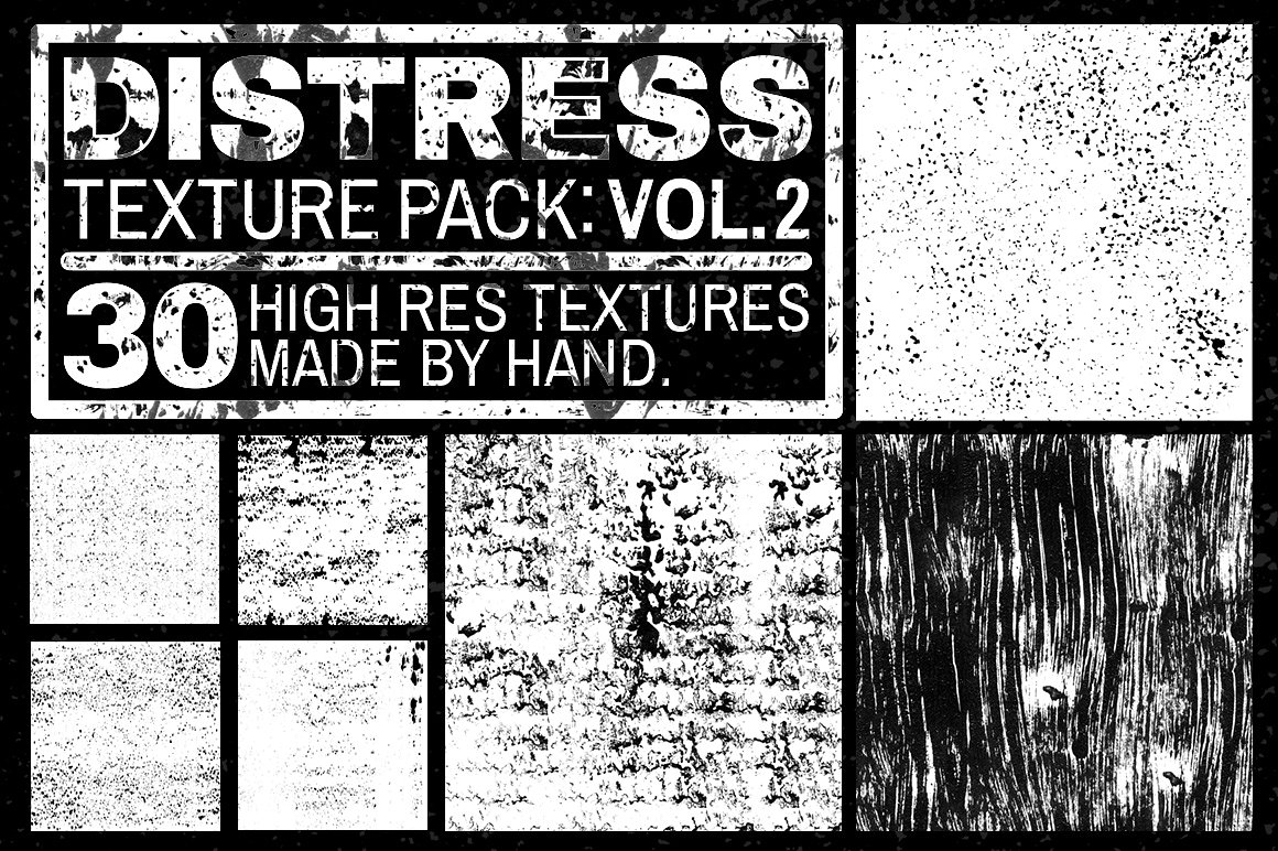 复古粗糙纹理设计背Distress Texture Pack