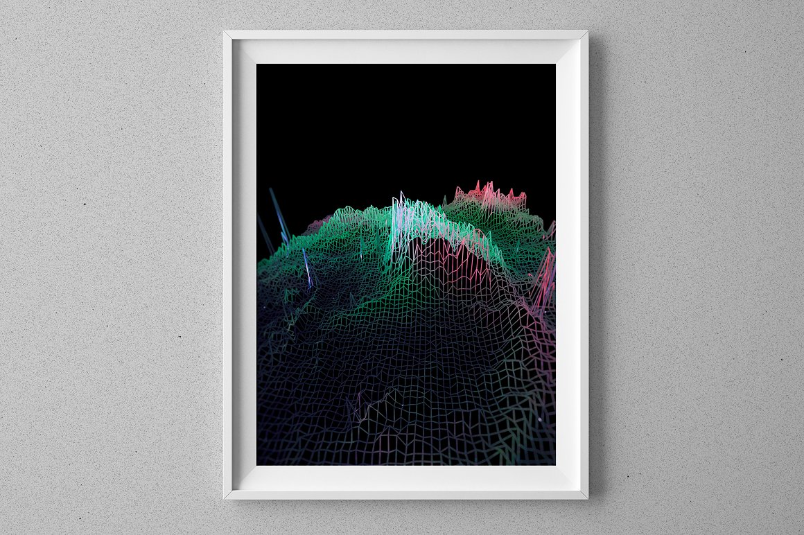 抽象艺术线条纹理设计素材Abstract wireframe