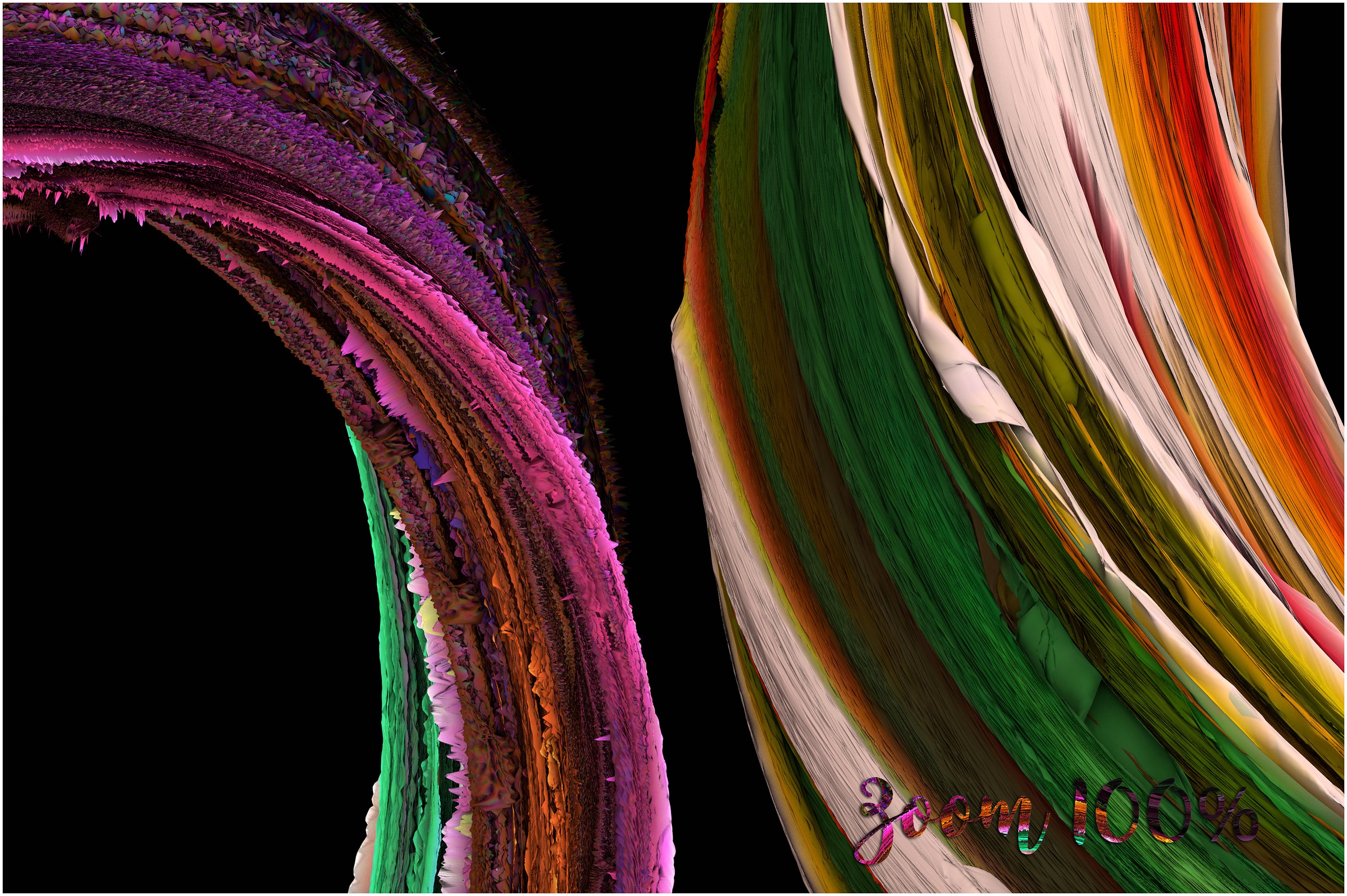 抽象艺术颜料水彩设计素材8K Displaced Color