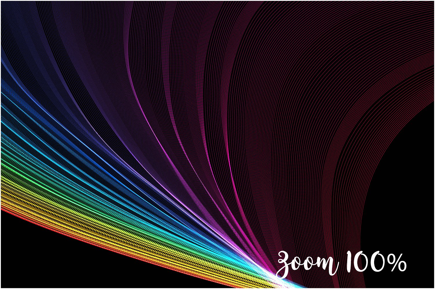 抽象艺术彩虹色调笔刷线条设计素材5K Rainbow Per