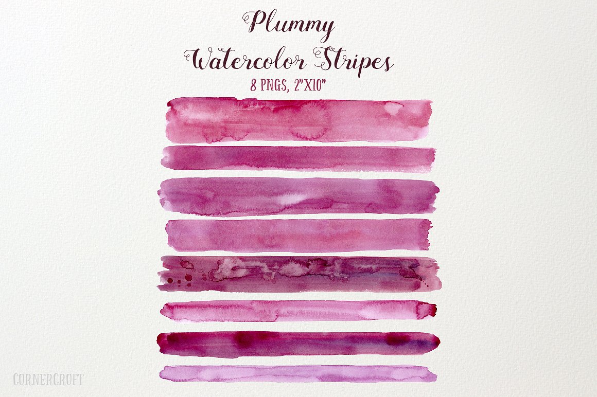 Watercolour Texture Plummy