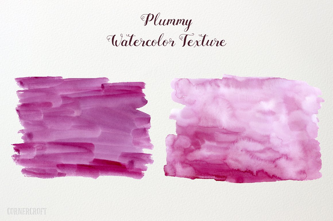 Watercolour Texture Plummy