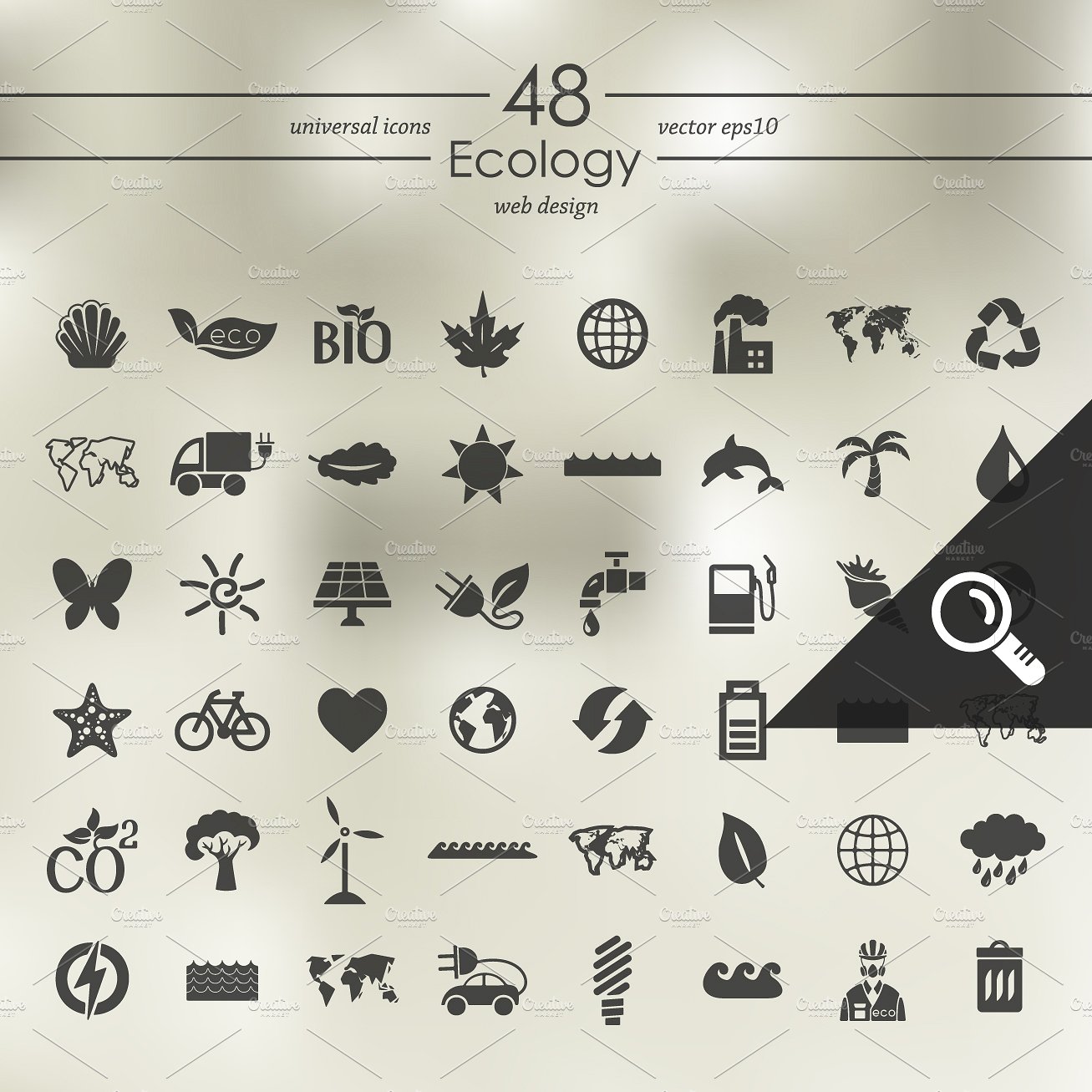 48 ECOLOGY icons