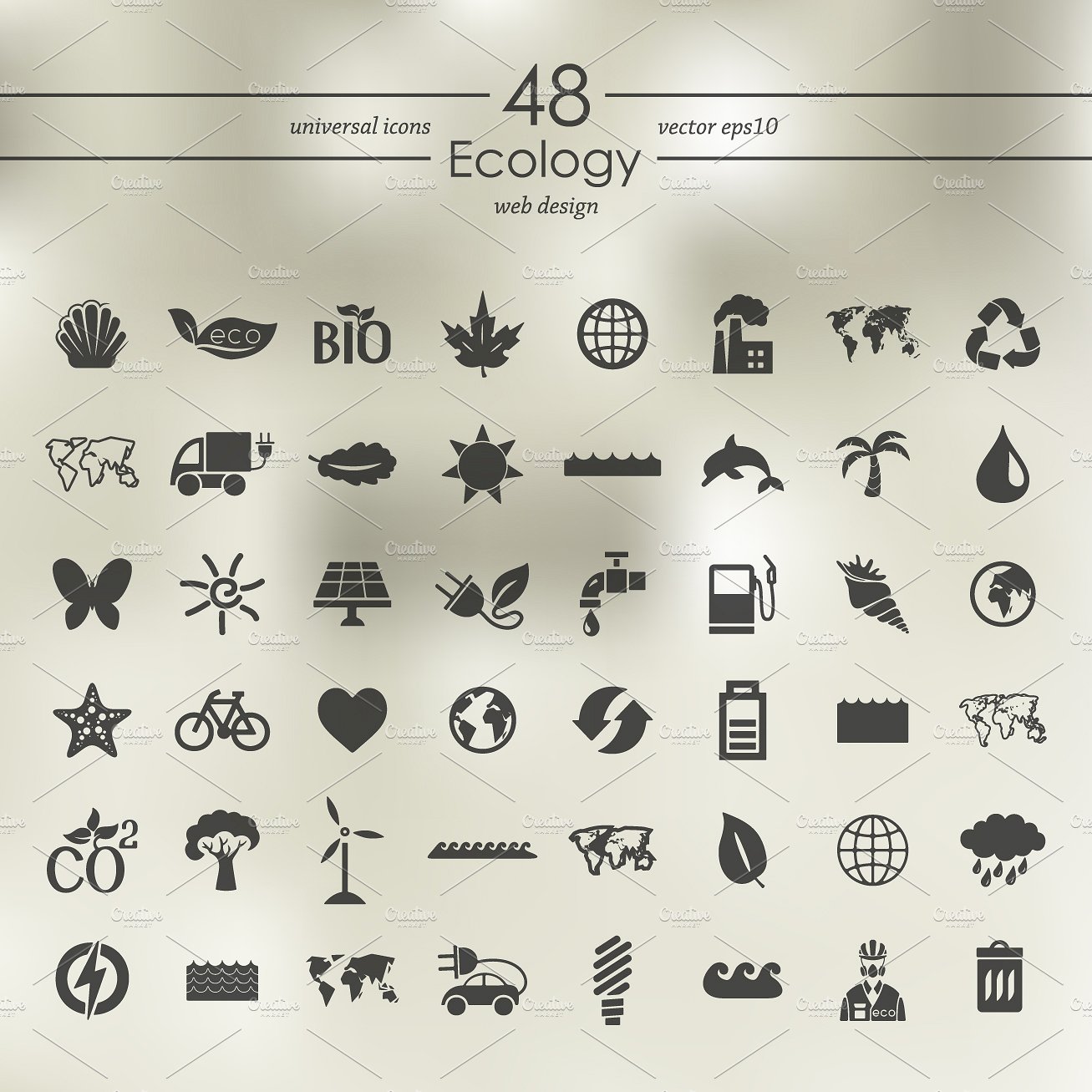 48 ECOLOGY icons