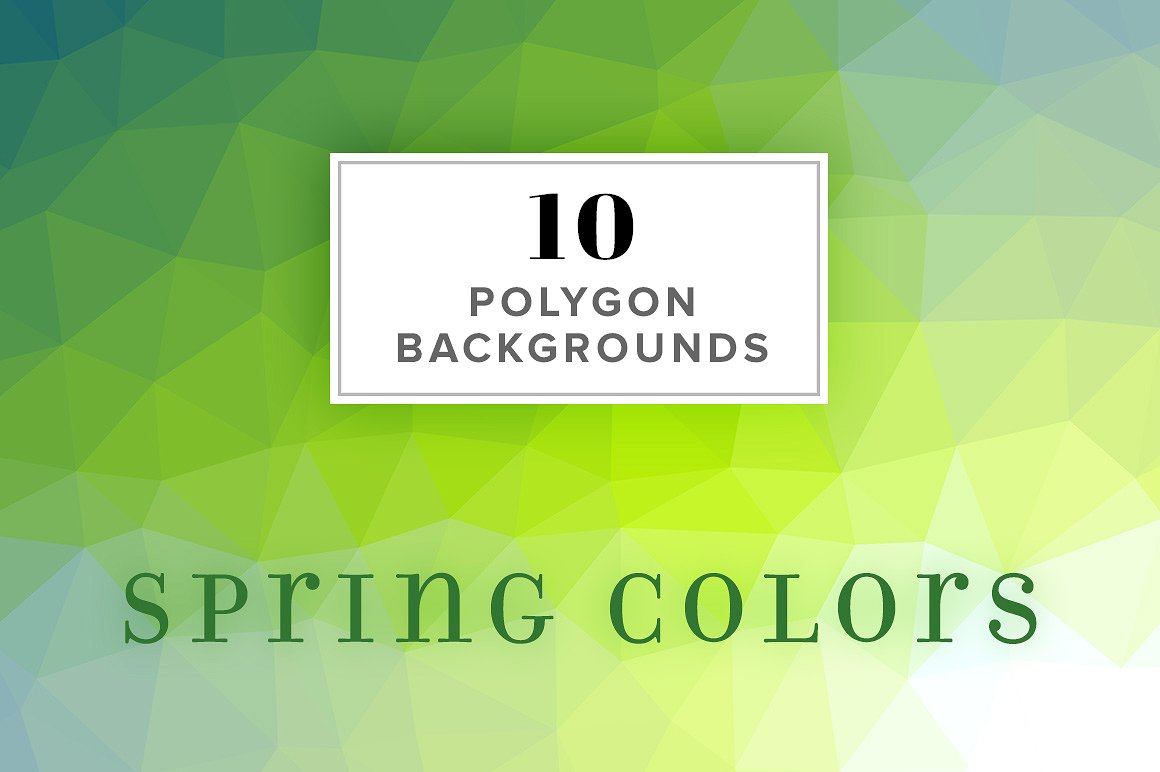 10 Polygon Backgrounds - Sprin
