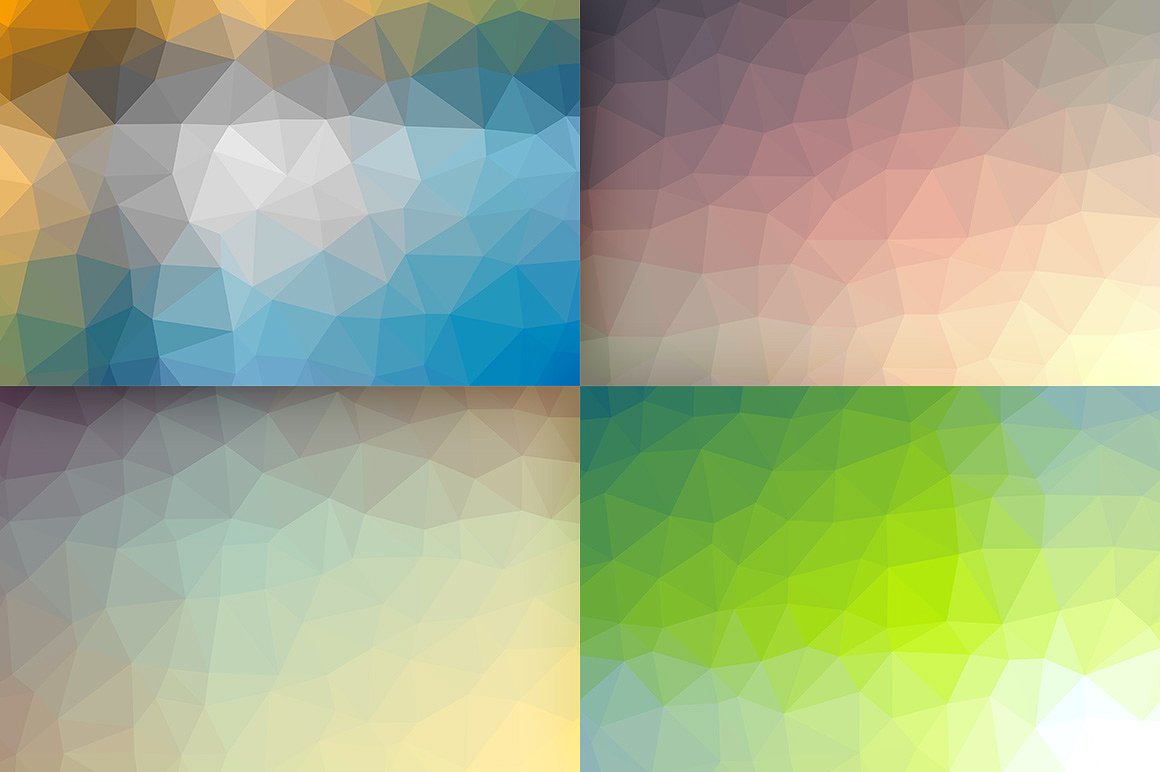10 Polygon Backgrounds - Sprin