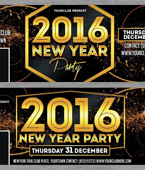 New Year Party Facebook Covers