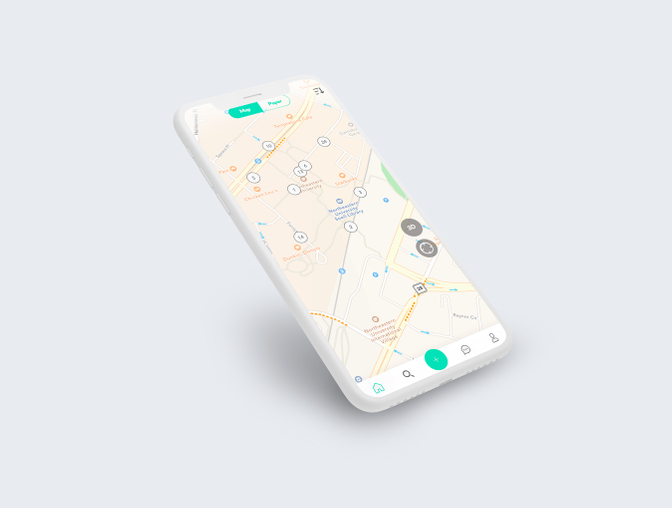 简约现代房地产地图导航移动手机应用程序iOS UI工具包Re