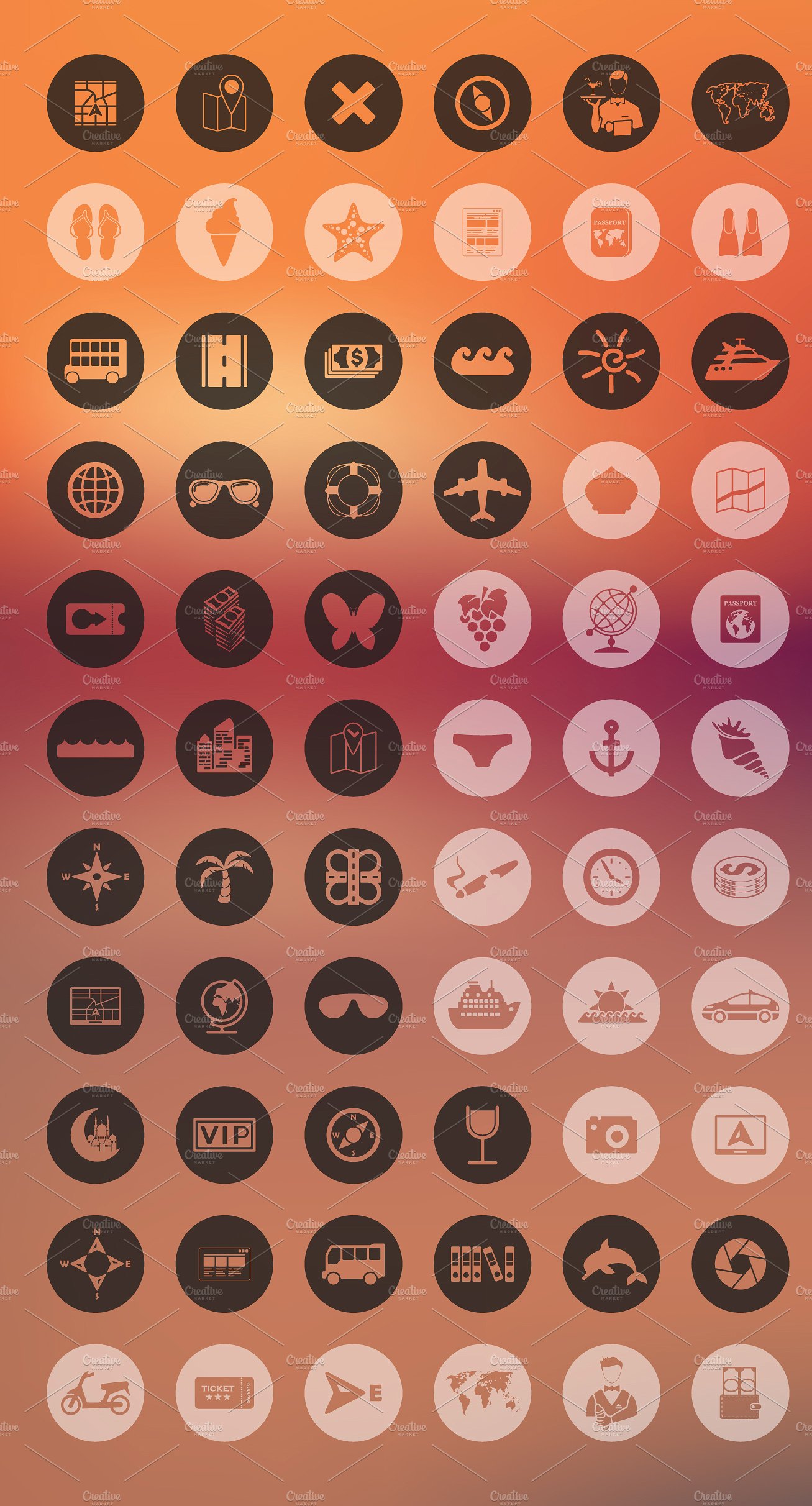 154 TOURISM icons