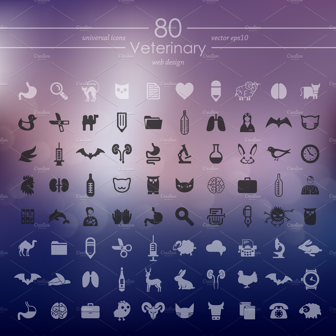 80 VETERINARY icons